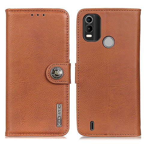 Coque Portefeuille Livre Cuir Etui Clapet K02Z pour Nokia C21 Plus Marron