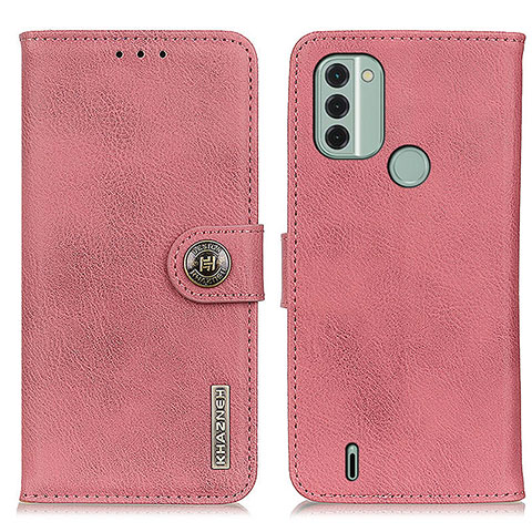 Coque Portefeuille Livre Cuir Etui Clapet K02Z pour Nokia C31 Rose