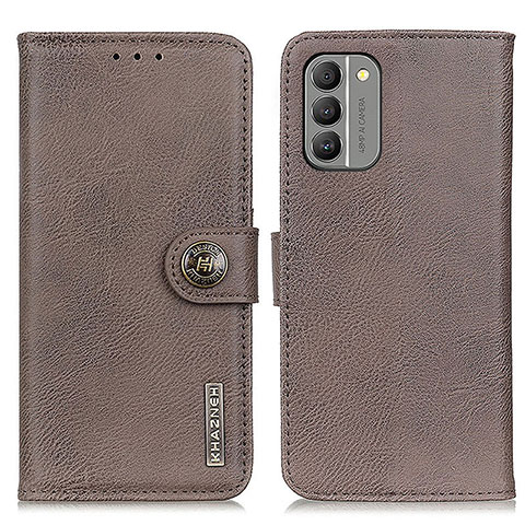 Coque Portefeuille Livre Cuir Etui Clapet K02Z pour Nokia G400 5G Gris