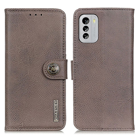 Coque Portefeuille Livre Cuir Etui Clapet K02Z pour Nokia G60 5G Gris