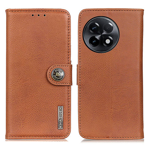 Coque Portefeuille Livre Cuir Etui Clapet K02Z pour OnePlus 11R 5G Marron