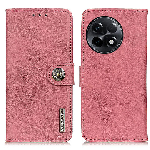 Coque Portefeuille Livre Cuir Etui Clapet K02Z pour OnePlus 11R 5G Rose