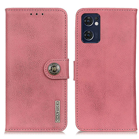 Coque Portefeuille Livre Cuir Etui Clapet K02Z pour OnePlus Nord CE 2 5G Rose