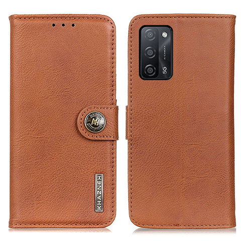 Coque Portefeuille Livre Cuir Etui Clapet K02Z pour Oppo A53s 5G Marron