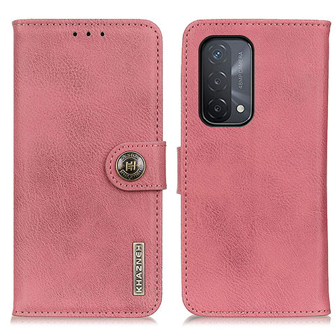 Coque Portefeuille Livre Cuir Etui Clapet K02Z pour Oppo A54 5G Rose