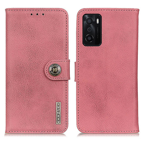 Coque Portefeuille Livre Cuir Etui Clapet K02Z pour Oppo A55S 5G Rose