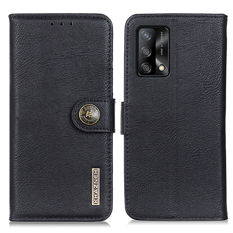 Coque Portefeuille Livre Cuir Etui Clapet K02Z pour Oppo A74 4G Noir