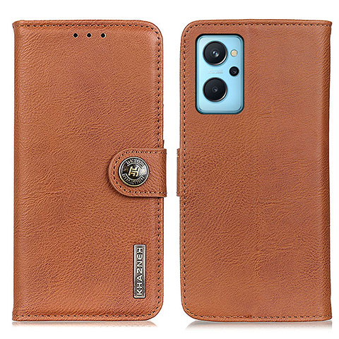 Coque Portefeuille Livre Cuir Etui Clapet K02Z pour Oppo A96 4G Marron