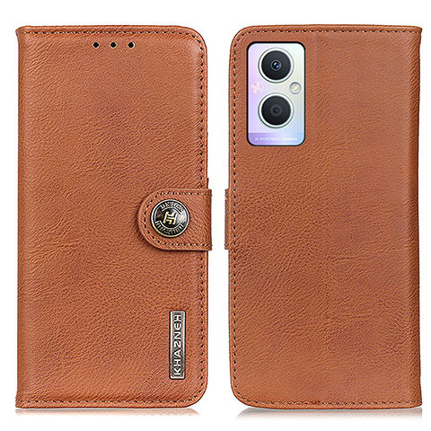 Coque Portefeuille Livre Cuir Etui Clapet K02Z pour Oppo A96 5G Marron