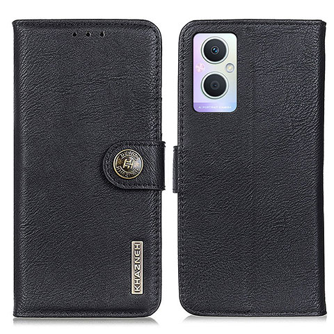 Coque Portefeuille Livre Cuir Etui Clapet K02Z pour Oppo A96 5G Noir