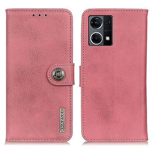 Coque Portefeuille Livre Cuir Etui Clapet K02Z pour Oppo F21 Pro 4G Rose