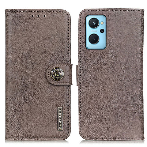 Coque Portefeuille Livre Cuir Etui Clapet K02Z pour Oppo K10 4G Gris