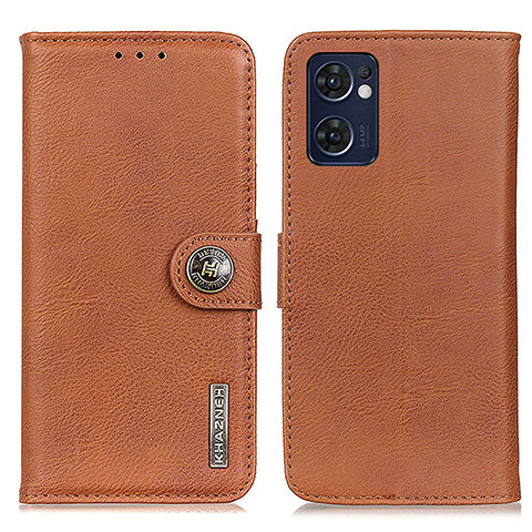 Coque Portefeuille Livre Cuir Etui Clapet K02Z pour Oppo Reno7 5G Marron