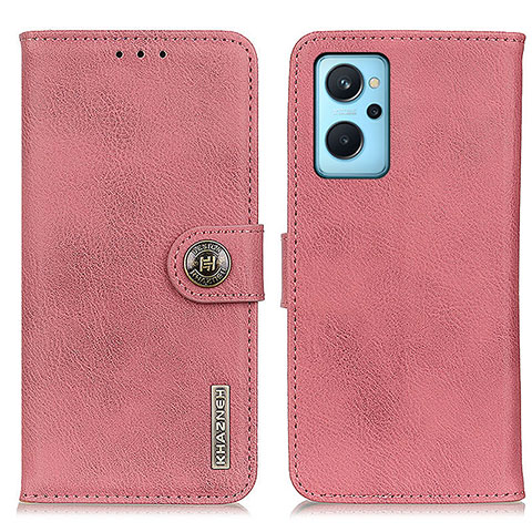 Coque Portefeuille Livre Cuir Etui Clapet K02Z pour Realme 9i 4G Rose