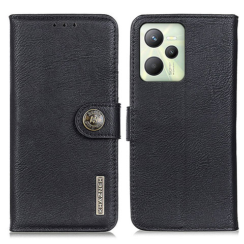 Coque Portefeuille Livre Cuir Etui Clapet K02Z pour Realme Narzo 50A Prime Noir