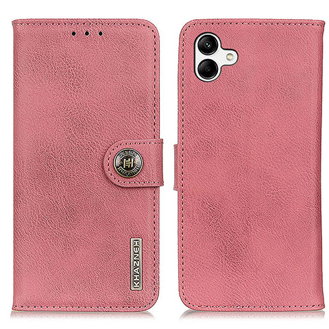 Coque Portefeuille Livre Cuir Etui Clapet K02Z pour Samsung Galaxy F04 Rose