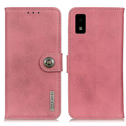 Coque Portefeuille Livre Cuir Etui Clapet K02Z pour Sharp Aquos wish2 Rose