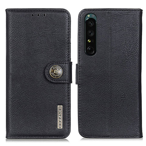 Coque Portefeuille Livre Cuir Etui Clapet K02Z pour Sony Xperia 1 IV SO-51C Noir