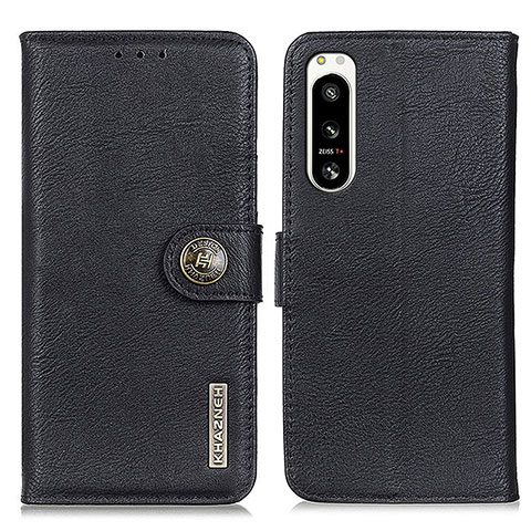 Coque Portefeuille Livre Cuir Etui Clapet K02Z pour Sony Xperia 5 IV Noir