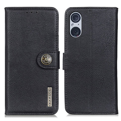 Coque Portefeuille Livre Cuir Etui Clapet K02Z pour Sony Xperia 5 V Noir