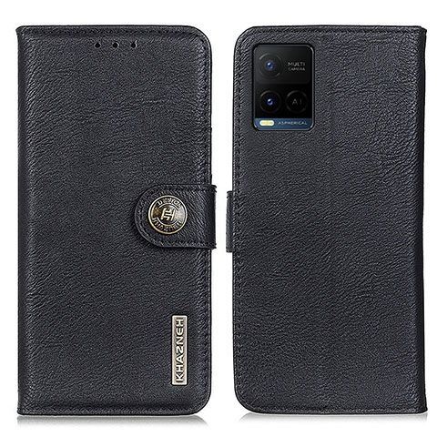 Coque Portefeuille Livre Cuir Etui Clapet K02Z pour Vivo Y32 4G Noir