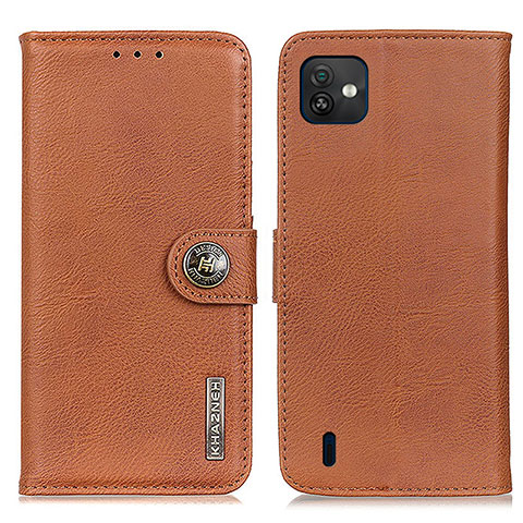 Coque Portefeuille Livre Cuir Etui Clapet K02Z pour Wiko Y82 Marron