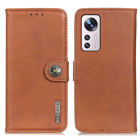 Coque Portefeuille Livre Cuir Etui Clapet K02Z pour Xiaomi Mi 12 5G Marron