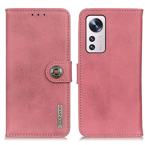 Coque Portefeuille Livre Cuir Etui Clapet K02Z pour Xiaomi Mi 12 5G Rose