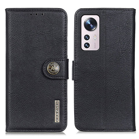 Coque Portefeuille Livre Cuir Etui Clapet K02Z pour Xiaomi Mi 12 Lite 5G Noir