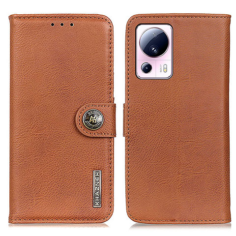 Coque Portefeuille Livre Cuir Etui Clapet K02Z pour Xiaomi Mi 12 Lite NE 5G Marron