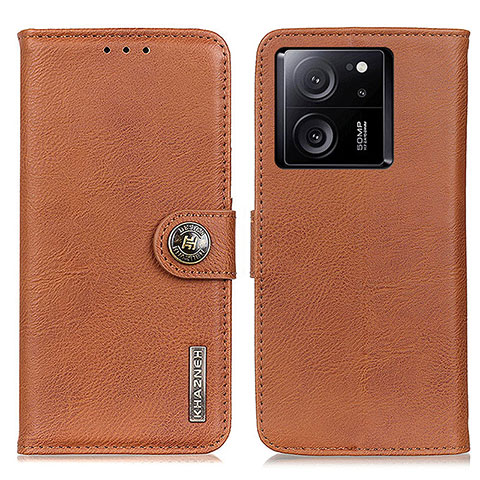 Coque Portefeuille Livre Cuir Etui Clapet K02Z pour Xiaomi Mi 13T Pro 5G Marron