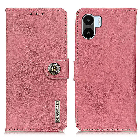 Coque Portefeuille Livre Cuir Etui Clapet K02Z pour Xiaomi Poco C50 Rose