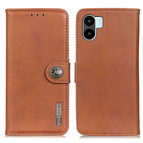 Coque Portefeuille Livre Cuir Etui Clapet K02Z pour Xiaomi Poco C51 Marron