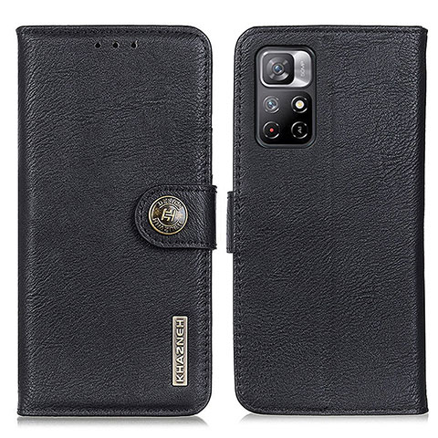 Coque Portefeuille Livre Cuir Etui Clapet K02Z pour Xiaomi Poco M4 Pro 5G Noir