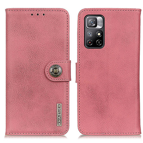 Coque Portefeuille Livre Cuir Etui Clapet K02Z pour Xiaomi Poco M4 Pro 5G Rose