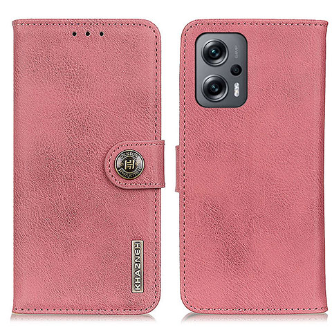 Coque Portefeuille Livre Cuir Etui Clapet K02Z pour Xiaomi Poco X4 GT 5G Rose