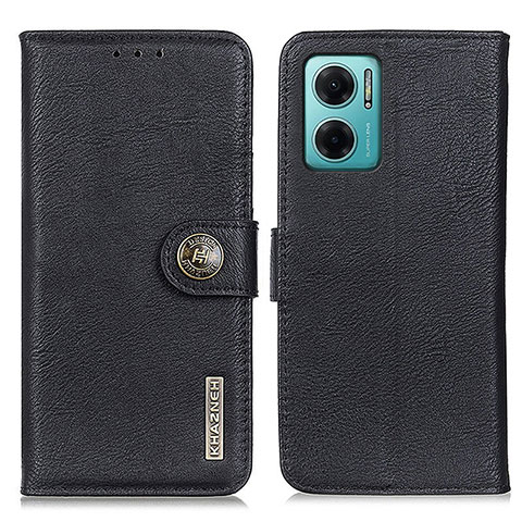 Coque Portefeuille Livre Cuir Etui Clapet K02Z pour Xiaomi Redmi 10 5G Noir