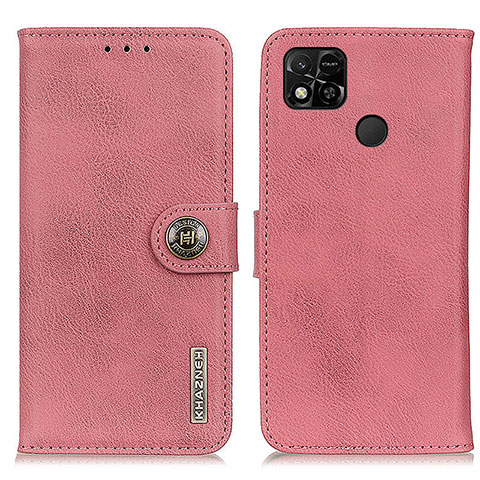 Coque Portefeuille Livre Cuir Etui Clapet K02Z pour Xiaomi Redmi 10A 4G Rose