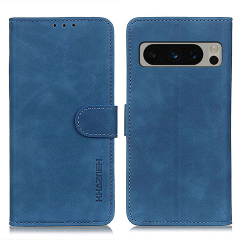 Coque Portefeuille Livre Cuir Etui Clapet K03Z pour Google Pixel 8 Pro 5G Bleu