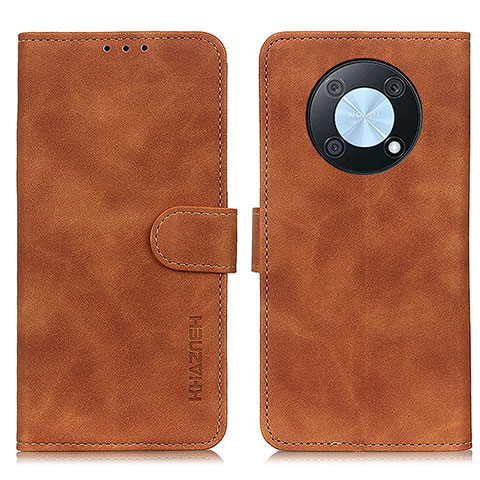 Coque Portefeuille Livre Cuir Etui Clapet K03Z pour Huawei Enjoy 50 Pro Marron