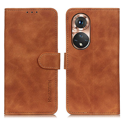 Coque Portefeuille Livre Cuir Etui Clapet K03Z pour Huawei Honor 50 5G Marron