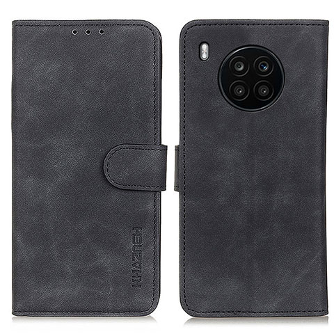 Coque Portefeuille Livre Cuir Etui Clapet K03Z pour Huawei Honor 50 Lite Noir