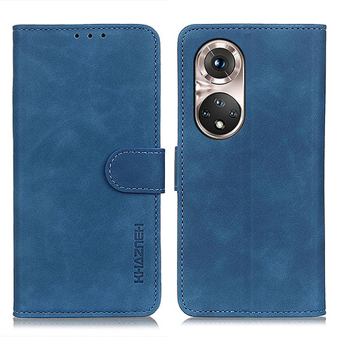 Coque Portefeuille Livre Cuir Etui Clapet K03Z pour Huawei Honor 50 Pro 5G Bleu