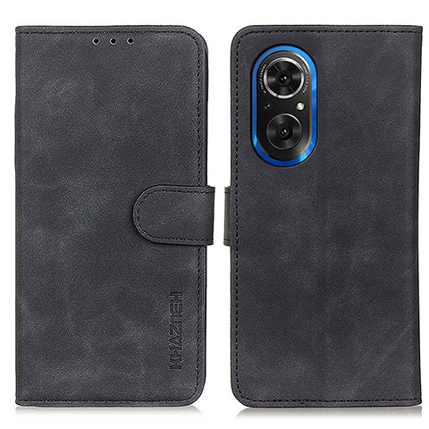 Coque Portefeuille Livre Cuir Etui Clapet K03Z pour Huawei Honor 50 SE 5G Noir