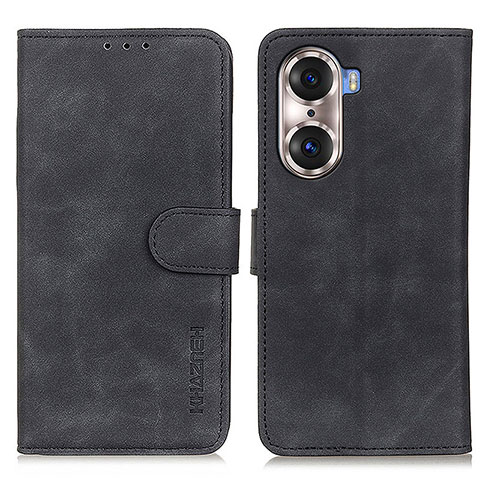 Coque Portefeuille Livre Cuir Etui Clapet K03Z pour Huawei Honor 60 Pro 5G Noir