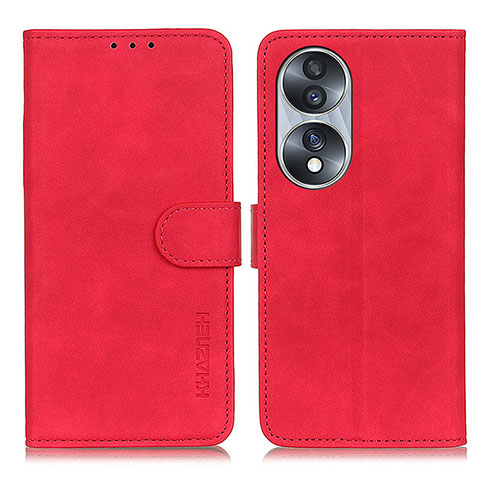 Coque Portefeuille Livre Cuir Etui Clapet K03Z pour Huawei Honor 70 5G Rouge