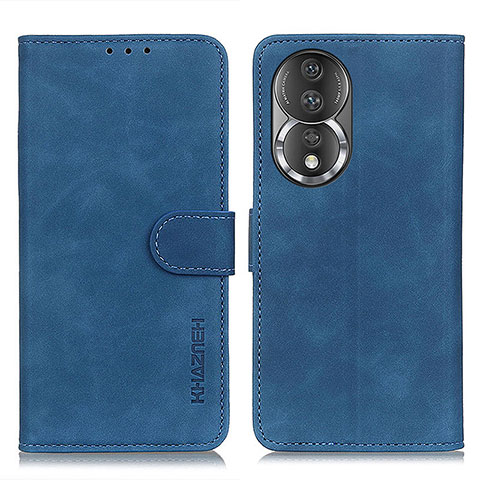 Coque Portefeuille Livre Cuir Etui Clapet K03Z pour Huawei Honor 80 5G Bleu