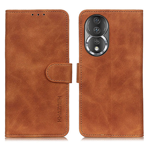 Coque Portefeuille Livre Cuir Etui Clapet K03Z pour Huawei Honor 80 5G Marron