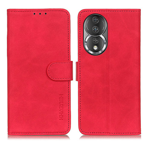 Coque Portefeuille Livre Cuir Etui Clapet K03Z pour Huawei Honor 80 5G Rouge