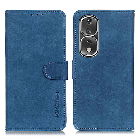 Coque Portefeuille Livre Cuir Etui Clapet K03Z pour Huawei Honor 80 Pro Flat 5G Bleu